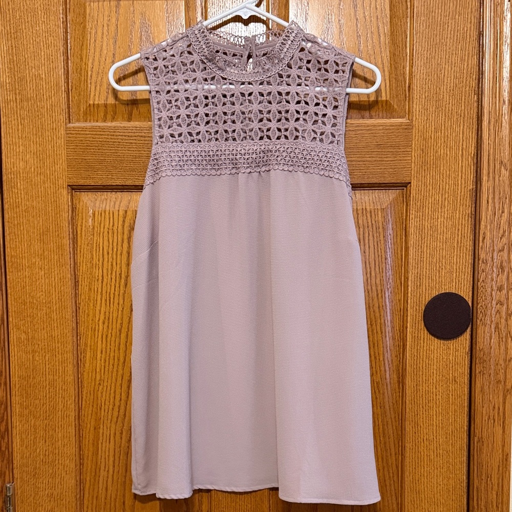 Elegant Lace Blouse Lilac